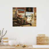 Femmes filant au Morac, Roudolf Ernst Poster (Küche)