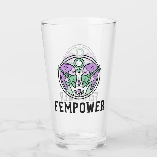 Fempower Glas (Rückseite)