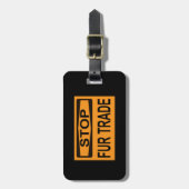 Femshandel unterbrechen Zeichen Orange Gepäckanhänger (Vorderseite vertikal)