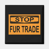 Femshandel unterbrechen Zeichen Orange Magnet (Vorne)