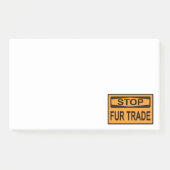 Femshandel unterbrechen Zeichen Orange Post-it Klebezettel (Vorderseite)