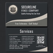 Fence Builder QR Code Professional Visitenkarte