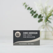 Fence Installation QR Code Visitenkarte (Stehend Vorderseite)