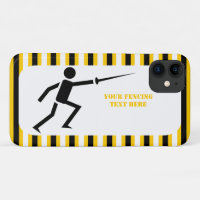 Fencer Black Silhouette Fechtstreifen
