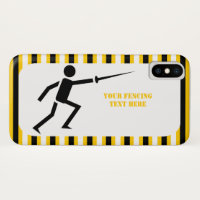 Fencer Black Silhouette Fechtstreifen