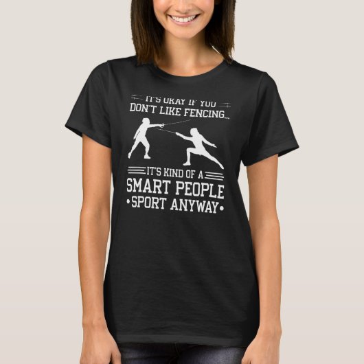 Fencer Saber Épée T-Shirt (Vorderseite)