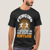 Fencer Schwert I Liebe Fencing Andere Sportarten s T-Shirt (Vorderseite)