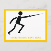 Fencer-Silhouette mit Schwert-Feing-Brauch