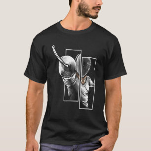 Fencer von vorne - Fencing T-Shirt