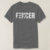 Fencer white T-Shirt (Design vorne)