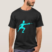 Fencing-Abbildung: Cyan T-Shirt (Vorderseite)