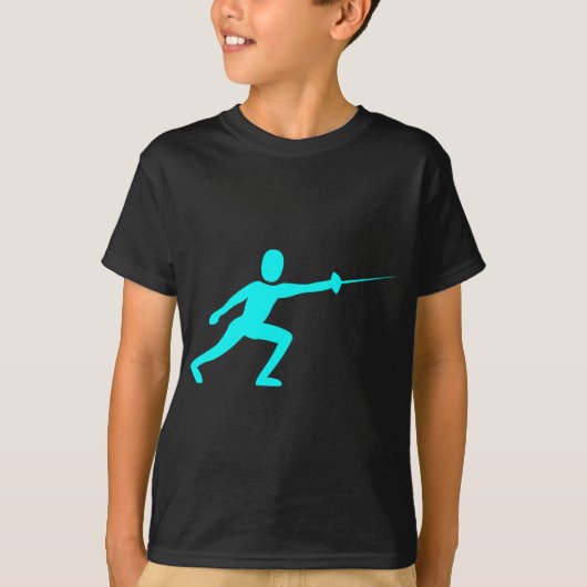 Fencing-Abbildung: Cyan T-Shirt (Vorderseite)