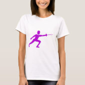 Fencing Abbildung: Lila T-Shirt (Vorderseite)