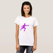 Fencing Abbildung: Lila T-Shirt (Vorne ganz)