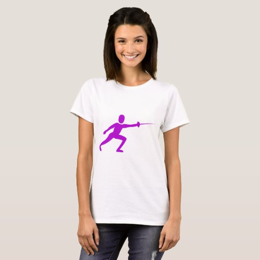 Fencing Abbildung: Lila T-Shirt (Vorne ganz)