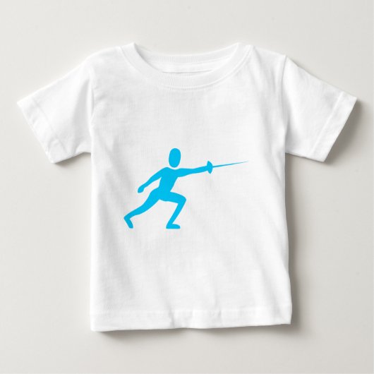 Fencing-Abbildung: Sky Blue Baby T-shirt (Vorderseite)