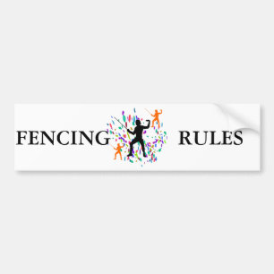 FENCING AUTOAUFKLEBER
