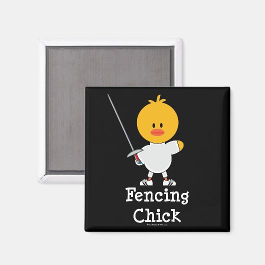 Fencing Chick Magnet (Vorderseite/Rückseite)