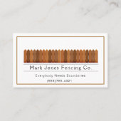 Fencing Company Service Visitenkarte (Vorderseite)