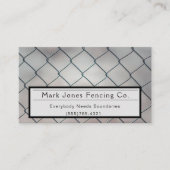 Fencing Company Service Visitenkarte (Vorderseite)