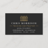 Fencing Contractor Visitenkarte (Vorderseite)