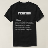 Fencing Definition Funny Fencing Zittern Cooles Ge T-Shirt (Design vorne)