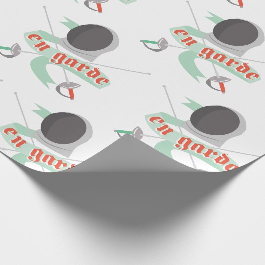 Fencing En Garde Geschenkpapier (Ecke)