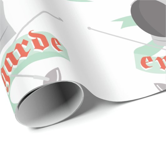 Fencing En Garde Geschenkpapier (Rolleneckpunkt)