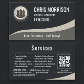 Fencing Fence Builder QR Code Visitenkarte