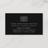 Fencing Fence Contractor QR Code Visitenkarte (Vorderseite)