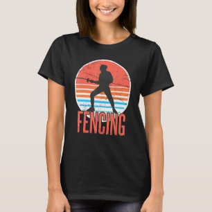 Fencing Fencer Sport Swordplay Athleten T-Shirt