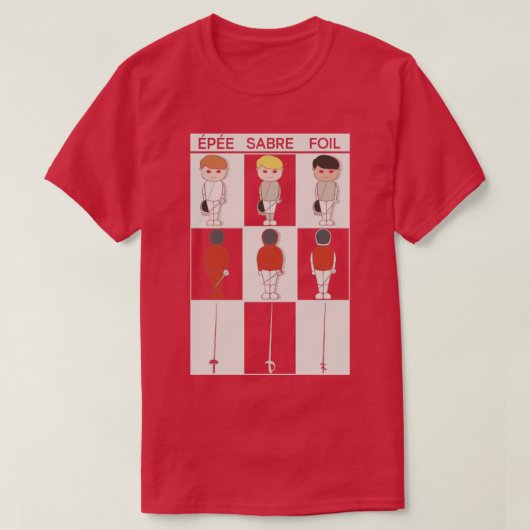 Fencing Fencing Fencer Foil (1) T-Shirt (Design vorne)