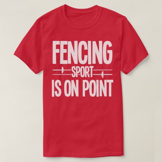 Fencing Fencing Fencing Sport ist im Moment T-Shirt (Design vorne)