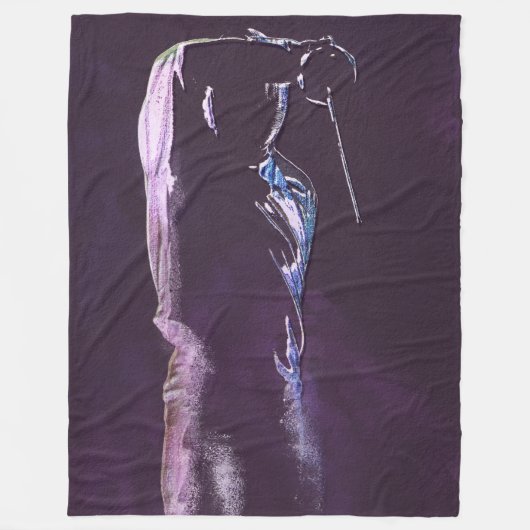 Fencing Fleece Blanket (Vorderseite)