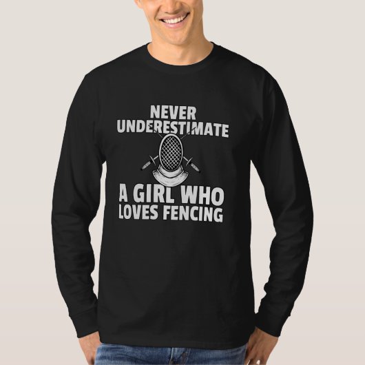 Fencing for Zaun Player Fencer Coach T-Shirt (Vorderseite)