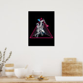 Fencing Game Gamer Fencer Sport 90er Jahre Fencing Poster (Küche)