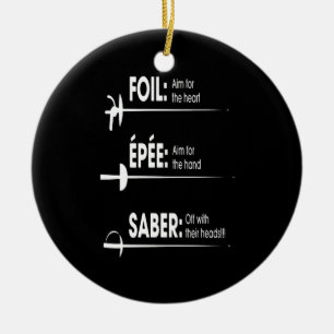 Fencing-Geschenk  Ich gewinne immer alle Matches Keramik Ornament