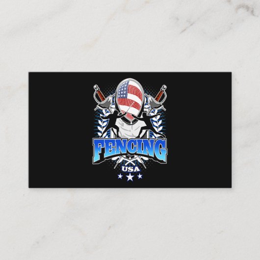 Fencing-Geschenk| Ich gewinne immer alle Matches Visitenkarte (Vorderseite)