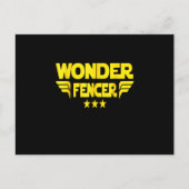 Fencing Gift I Always Win All Ankündigungspostkarte (Vorderseite)