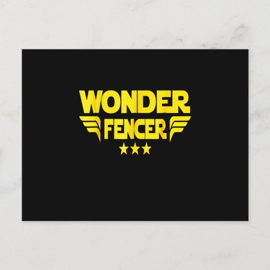 Fencing Gift I Always Win All Ankündigungspostkarte (Vorderseite)