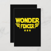 Fencing Gift I Always Win All Begleitkarte (Vorne/Hinten)