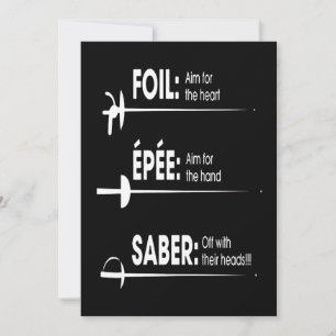 Fencing Gift I Always Win All Feiertagskarte
