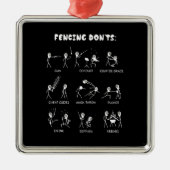 Fencing Gift | I Always Win All Match Ornament Aus Metall (Vorne)