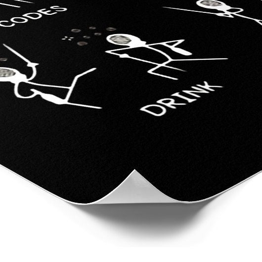 Fencing Gift I Always Win All Poster (Ecke)