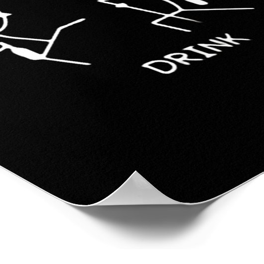 Fencing Gift I Always Win All Poster (Ecke)