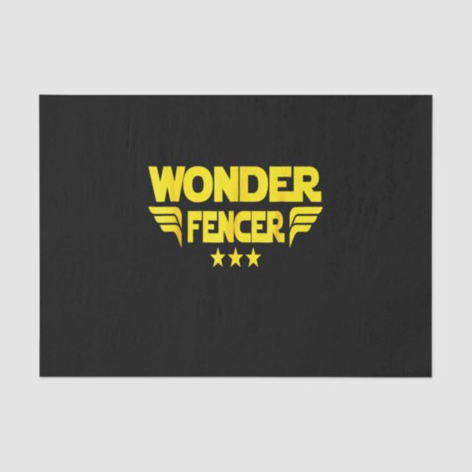 Fencing Gift I Always Win All Seidenpapier (Vorderseite)