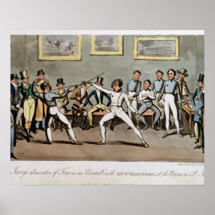 Fencing: Jerry bewundert Tom in einem 'Angriff' Poster