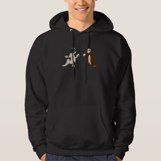 fencing lazy sloth cat hoodie (Vorderseite)