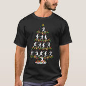 Fencing Light Xmas Santa Fencing Player Christma T-Shirt (Vorderseite)