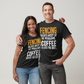 Fencing löst meine Probleme Coffee Coach Fencer D T-Shirt (Unisex)